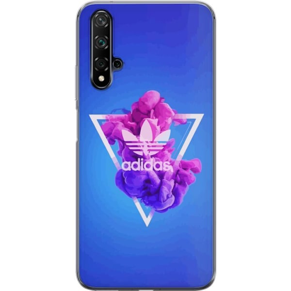 Huawei nova 5T Gjennomsiktig deksel Adidas-inspirert blått de
