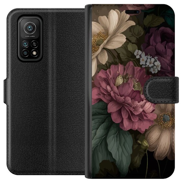 Xiaomi Mi 10T Pro 5G Tegnebogsetui Blomster