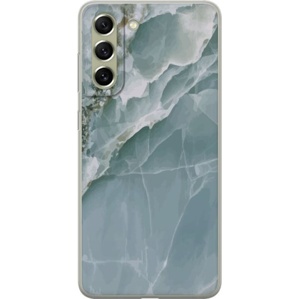 Samsung Galaxy S21 FE 5G Genomskinligt Skal Marmor Isfjäll