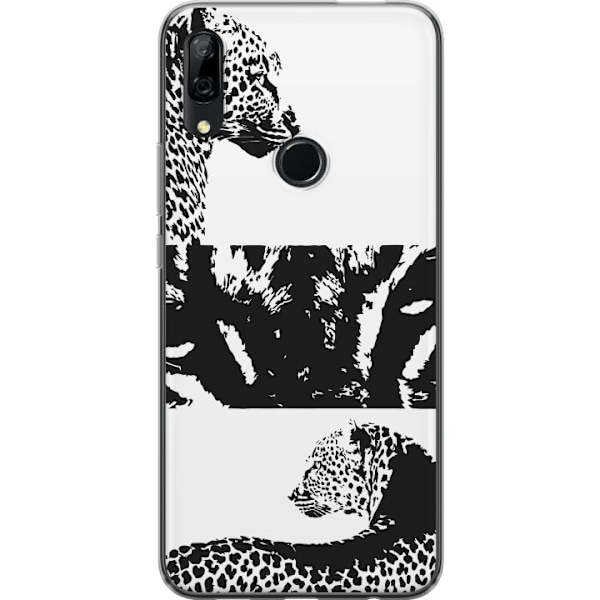 Huawei P Smart Z Läpinäkyvä kuori Leopard Faces