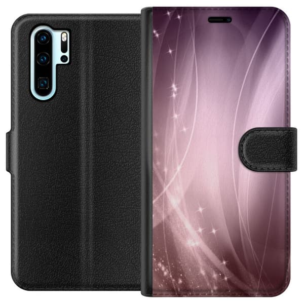 Kompatibelt Lommeboketui til Huawei P30 Pro Rosa