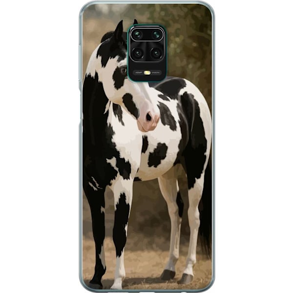 Xiaomi Redmi Note 9 Pro Genomskinligt Skal Vacker Häst – elegant illustration av hästmotiv