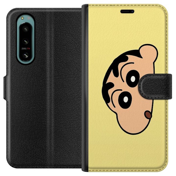 Sony Xperia 5 IV Tegnebogsetui Peeking Shinchan