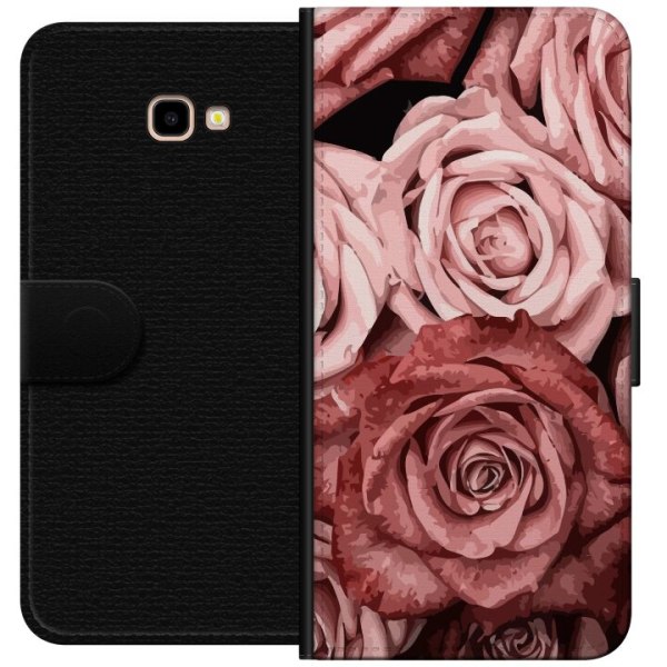 Samsung Galaxy J4+ Lompakkokotelo Ruusut