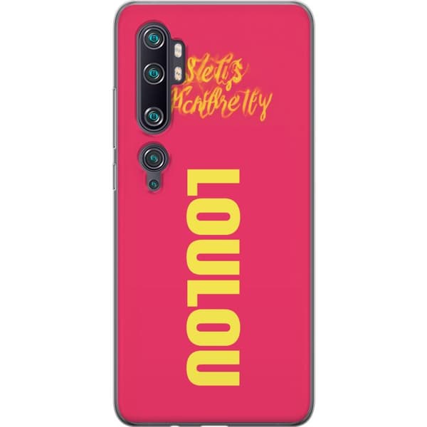 Kompatibelt Mobildeksel til Xiaomi Mi Note 10 Pro LOL LOL text rosa