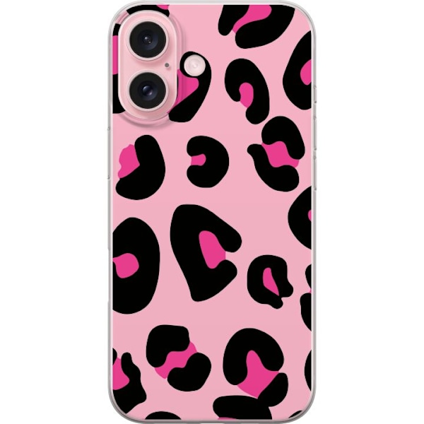 Apple iPhone 16 Läpinäkyvä kuori Leopard Kuvio