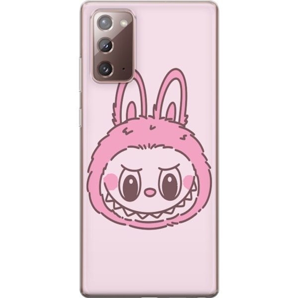 Samsung Galaxy Note20 Gennemsigtig cover Labubu Dyrekreds Bunn