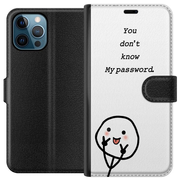 Apple iPhone 12 Pro Max Tegnebogsetui Du Kender Ikke Mit Adgangskode