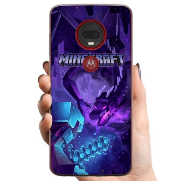 Motorola Moto G7 Plus TPU Mobilcover Minecraft