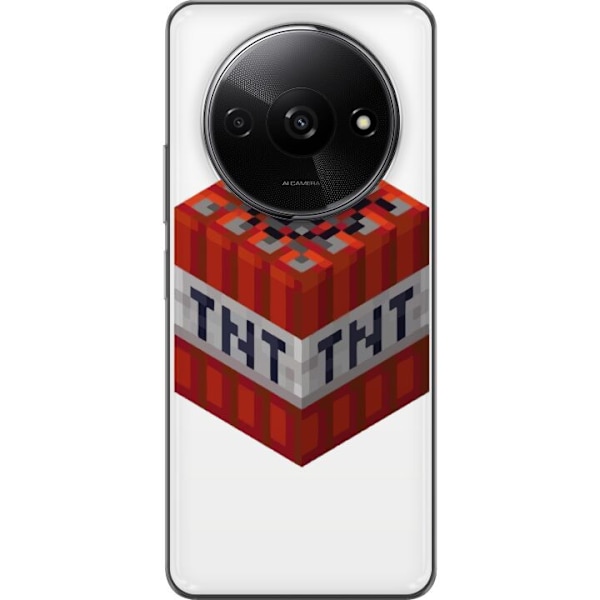 Xiaomi Redmi A3 Läpinäkyvä kuori Minecraft TNT