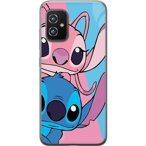 Asus Zenfone 8 Läpinäkyvä kuori Stitch & Angel