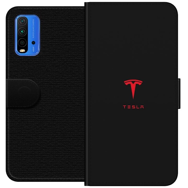 Xiaomi Redmi Note 9 4G Lompakkokotelo Tesla