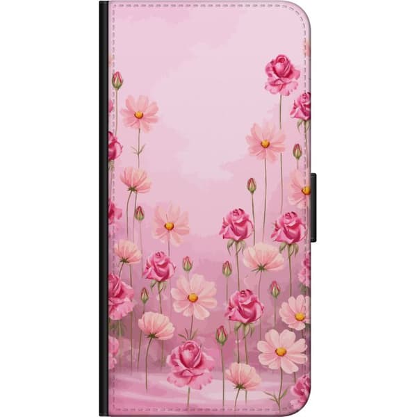 Kompatibel Tegnebogsetui til OnePlus 9 Pro Kronbladsdrøm Blød blush