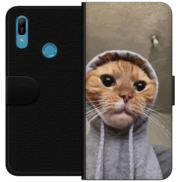 Huawei Y6 (2019) Lommeboketui Katt Genser