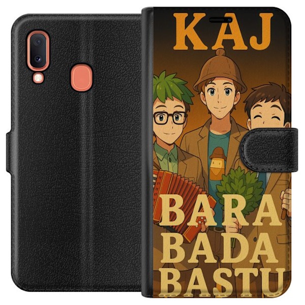 Samsung Galaxy A20e Lommeboketui KAJ Bara bare bade i badstuen