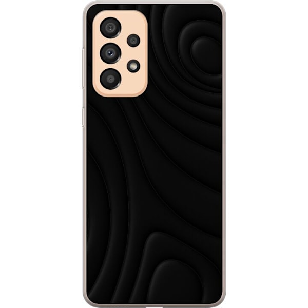 Samsung Galaxy A33 5G Läpinäkyvä kuori Tummat Aallot