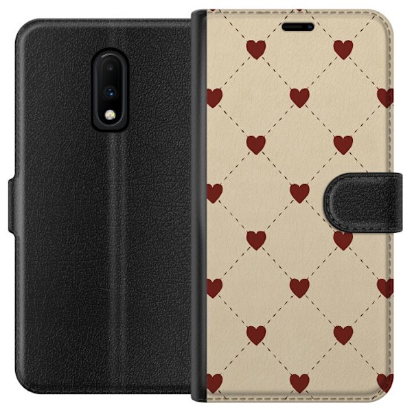 OnePlus 7 Lommeboketui Hjertegrind
