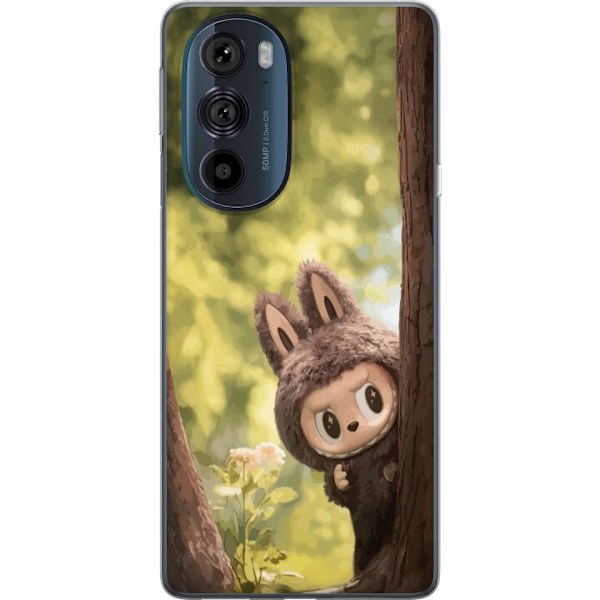 Motorola Edge 30 Pro Gennemsigtig cover Labubu Graffiti Vibes