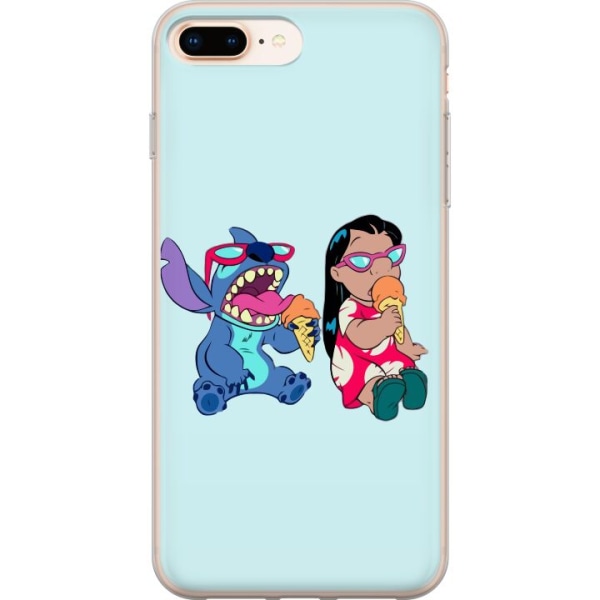 Apple iPhone 8 Plus Gennemsigtig cover Lilo & Stitch