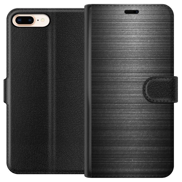 Apple iPhone 8 Plus Lompakkokotelo Höyrypuhallettu Metalli