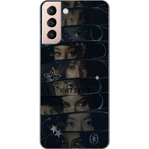 Kompatibelt Mobildeksel til Samsung Galaxy S21 KATSEYE svart