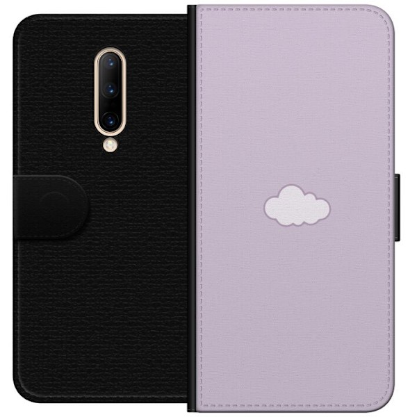 OnePlus 7 Pro Plånboksfodral Lila Moln – minimalistiskt moln på lila bakgrund