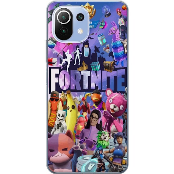 Xiaomi 11 Lite 5G NE Genomskinligt Skal Fortnite Skins Emotes