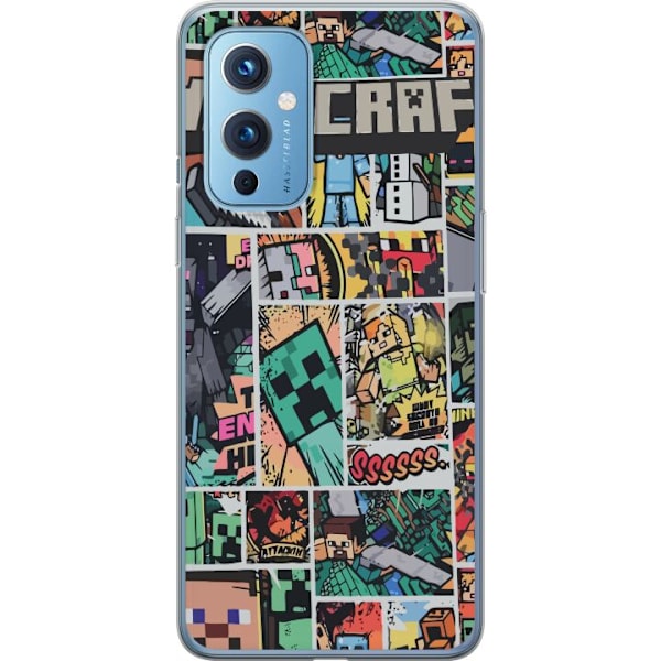 OnePlus 9 Läpinäkyvä kuori Minecraft Taide