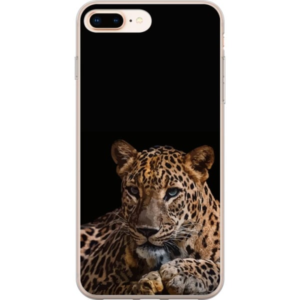 Apple iPhone 8 Plus Gennemsigtig cover Leopard