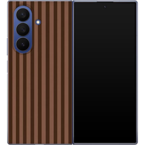 Kompatibelt Mobildeksel til Samsung Galaxy Z Fold8 Ultra Brune kastanjestriper brun
