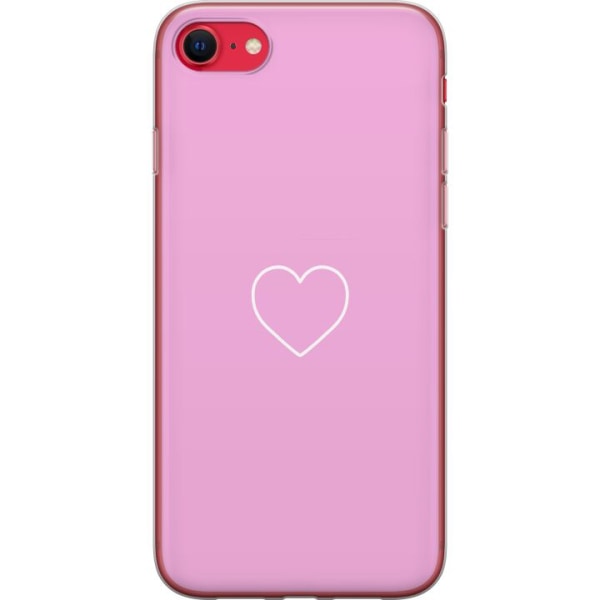 Apple iPhone SE (2020) Gennemsigtig cover Hjerte