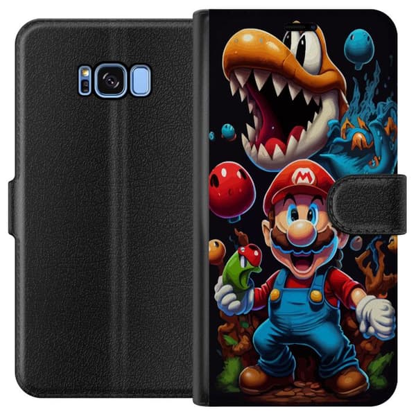 Kompatibelt Plånboksfodral till Samsung Galaxy S8 Mario och vänner