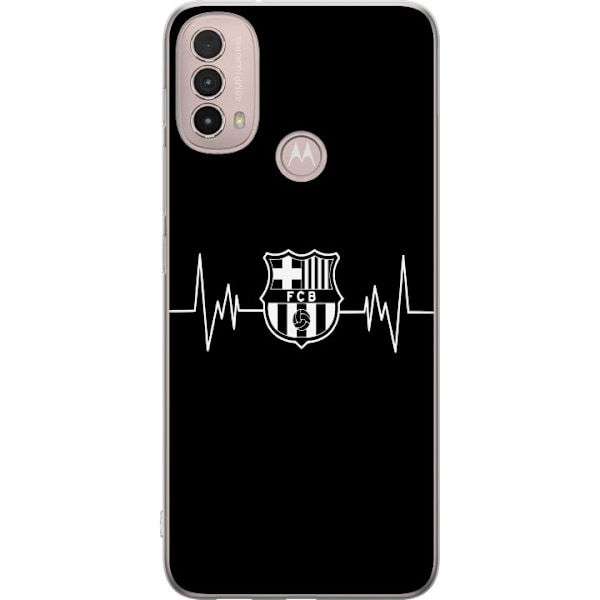 Motorola Moto E40 Gennemsigtig cover FC Barcelona