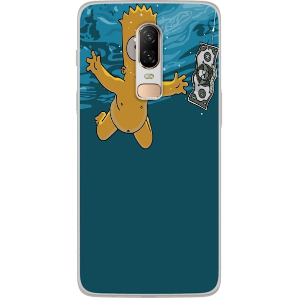 OnePlus 6 Läpinäkyvä kuori Bart Simpson