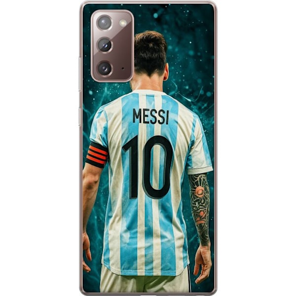 Samsung Galaxy Note20 Läpinäkyvä kuori Messi