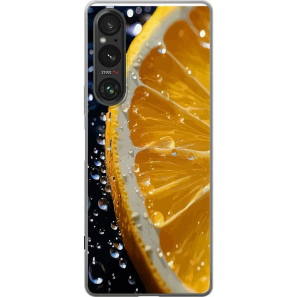 Sony Xperia 1 V Gjennomsiktig deksel Appelsin