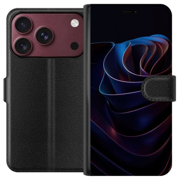 Kompatibelt Lommeboketui til Apple iPhone 18 Pro Max Neonflyt svart
