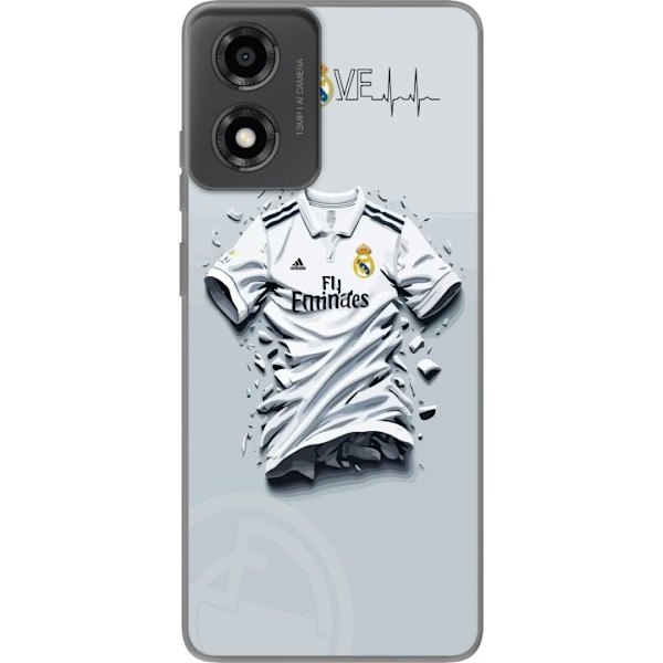 Motorola Moto E14 Läpinäkyvä kuori Real Madrid