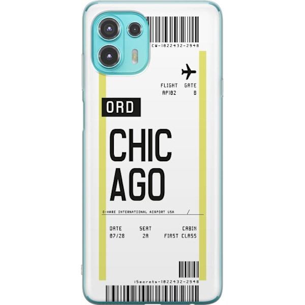 Motorola Edge 20 Lite Genomskinligt Skal Chicago