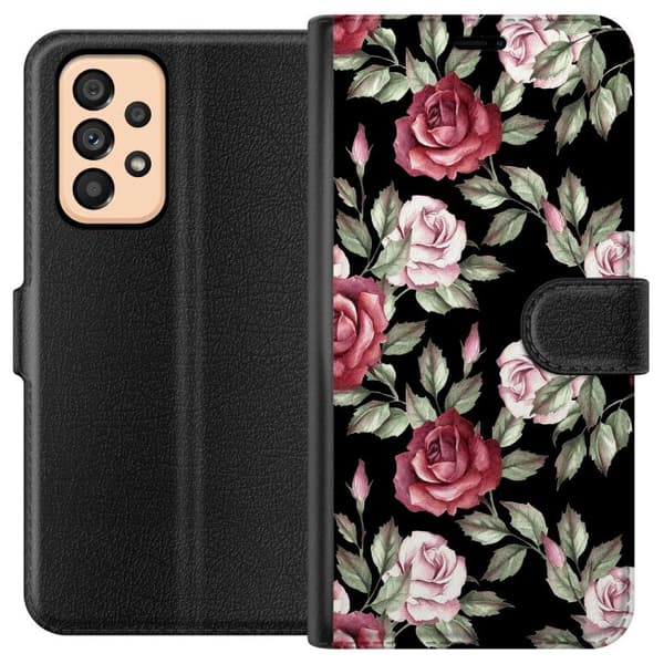 Kompatibelt Plånboksfodral till Samsung Galaxy A53 5G Blommor