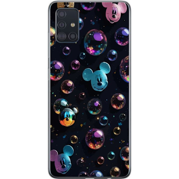 Samsung Galaxy A51 Läpinäkyvä kuori  Mikki Hiiri Disney Kuplat Suunnittelu Hauska Motiivi Suosittu Disney-hahmo Piirrossarja Lasten Klassikko