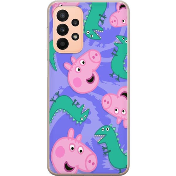 Kompatibelt Mobildeksel til Samsung Galaxy A23 Greta Gris