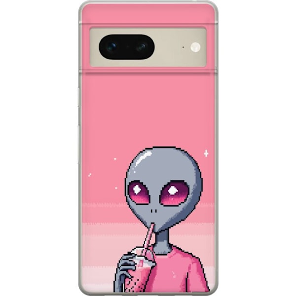 Google Pixel 7 Gjennomsiktig deksel Alien Smoothie