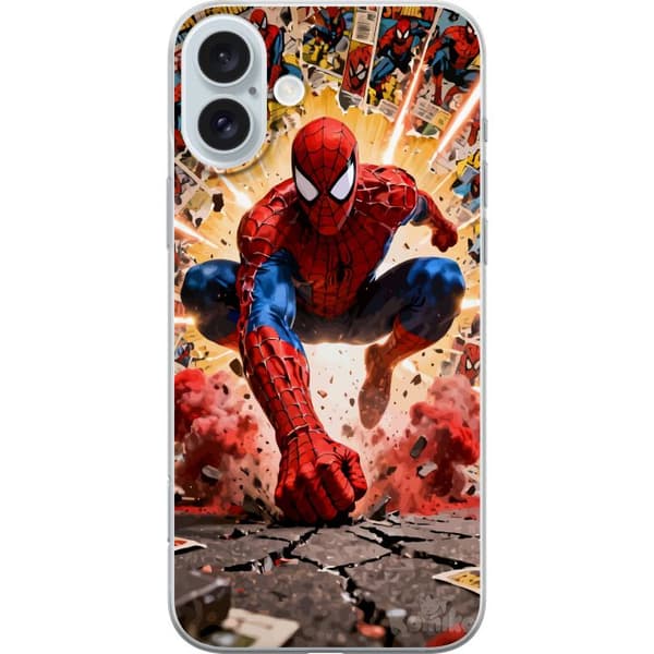 Kompatibelt Mobilskal till Apple iPhone 16 Plus Spider Man action