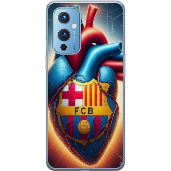 OnePlus 9 Genomskinligt Skal FCB Hjärta