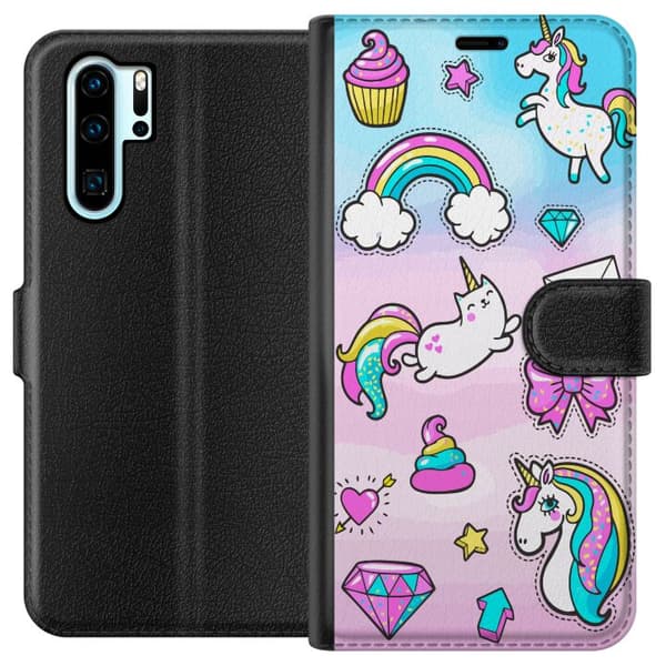 Kompatibel Tegnebogsetui til Huawei P30 Pro Unicorn