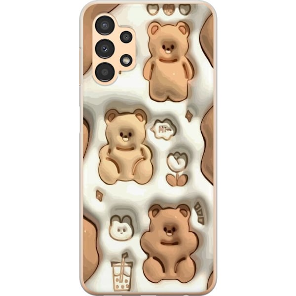 Samsung Galaxy A13 Läpinäkyvä kuori Kuplivat Karhut
