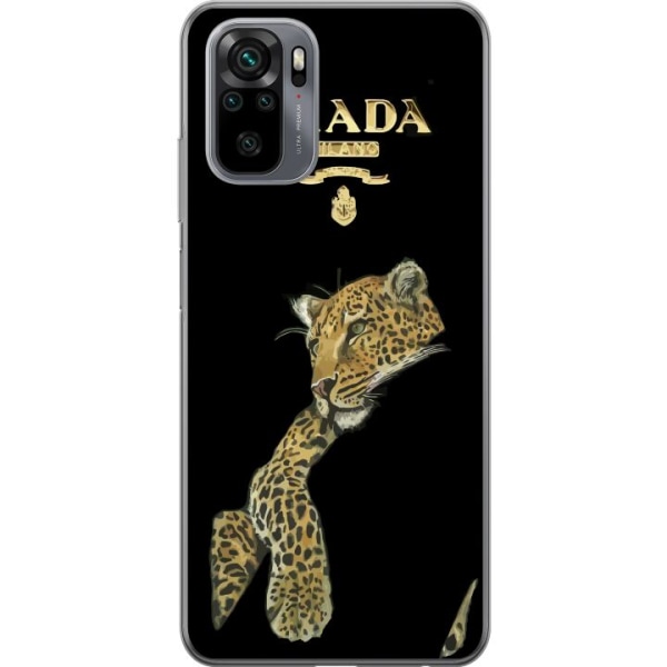 Xiaomi Redmi Note 10S Läpinäkyvä kuori Prada Leopard