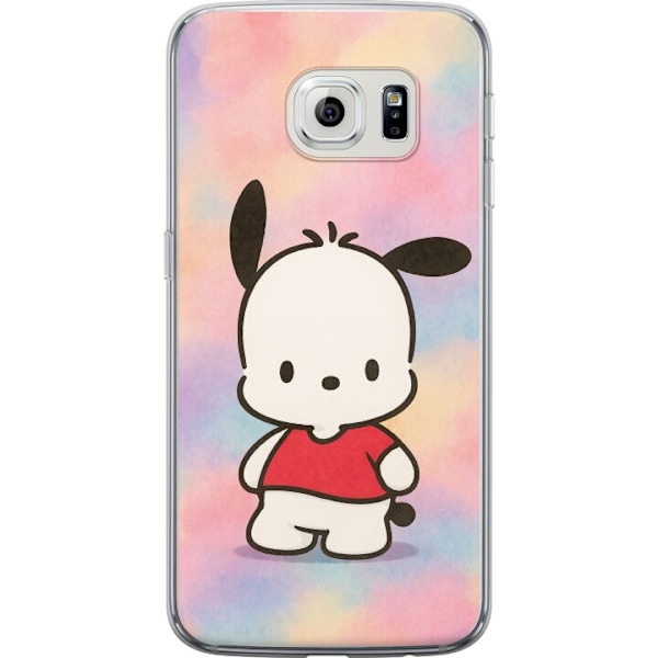 Samsung Galaxy S6 edge Läpinäkyvä kuori Kawaii Sanrio Pochacco