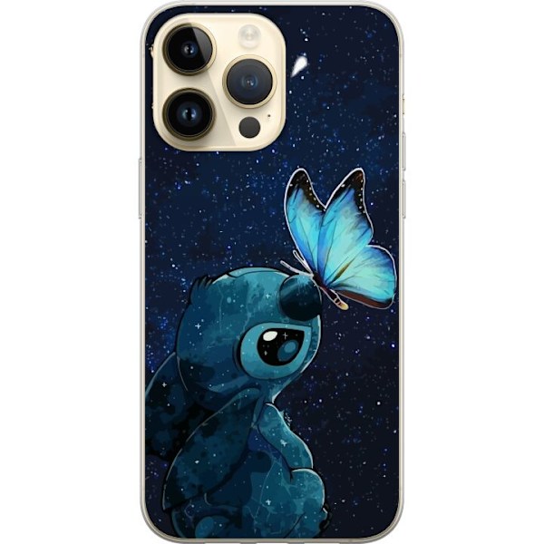 Apple iPhone 15 Pro Max Gennemsigtig cover Stitch sommerfugl